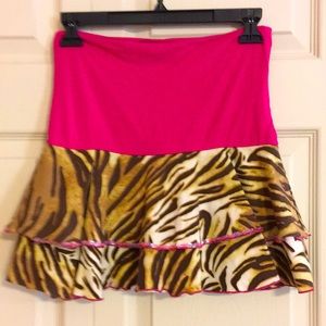 Haven girl leopard print stretchy skirt size 10/12